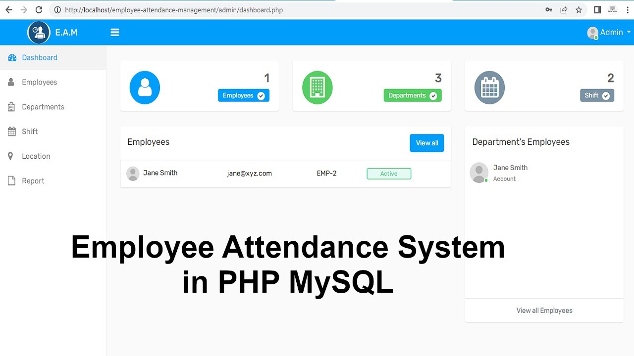 Employee Attendance Management System Project