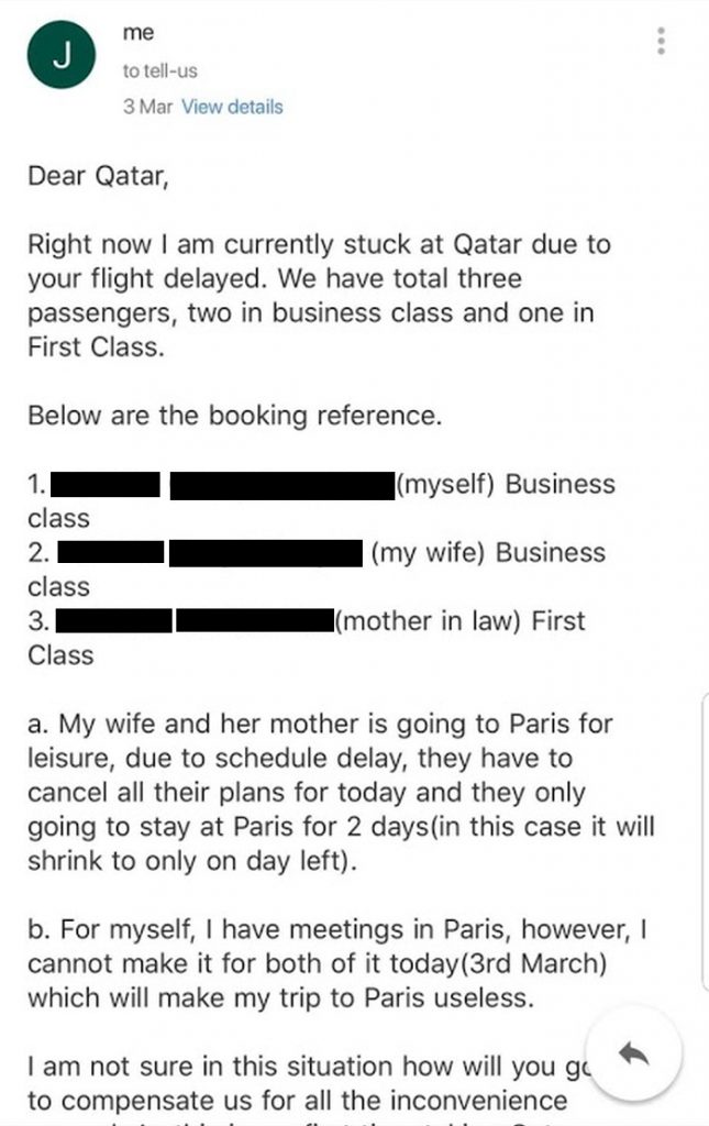 Flight Delay Compensation Qatar