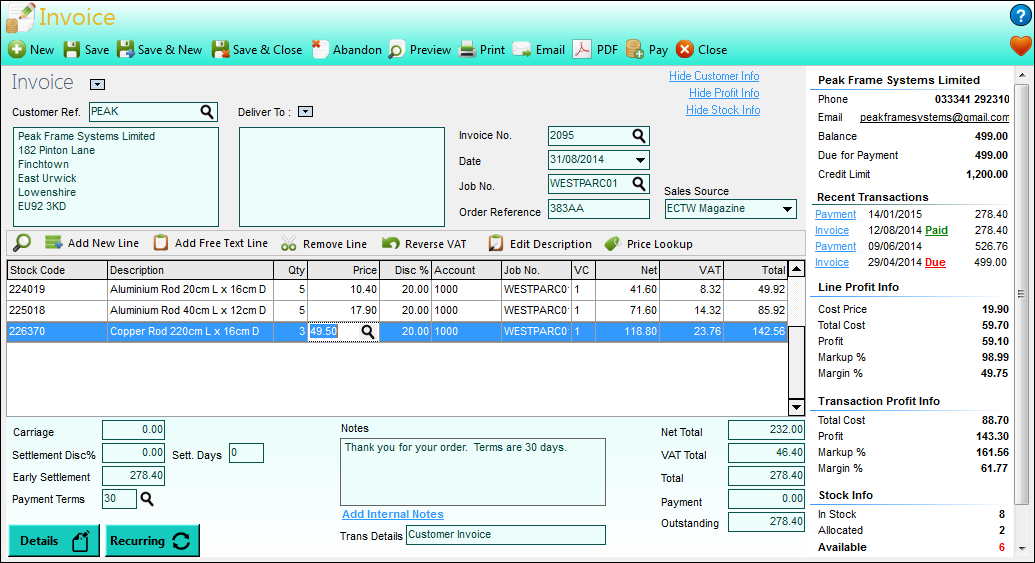 Sales Order Processing Software for Small Business